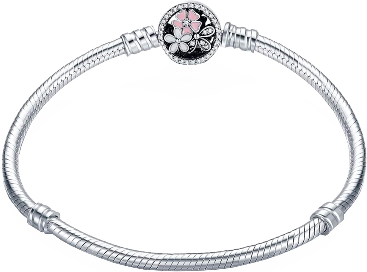 

Браслет из серебра р. 18 bamoer PAS919_18, фианит, PAS919_18