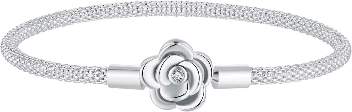 

Браслет из серебра р. 17 bamoer SCB266_17, фианит, SCB266_17