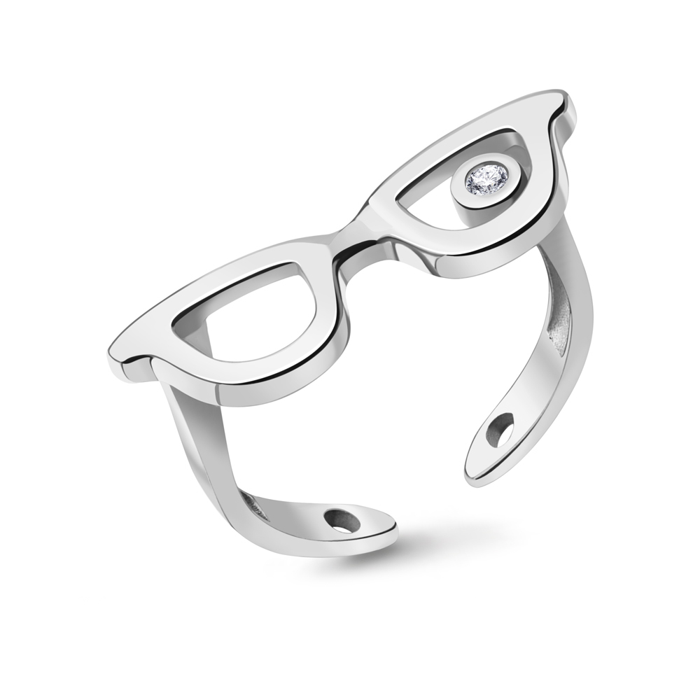 

Кольцо фаланговое из серебра с фианитом р. 15 Aquamarine 67543А_925_р, 67543А_925_р
