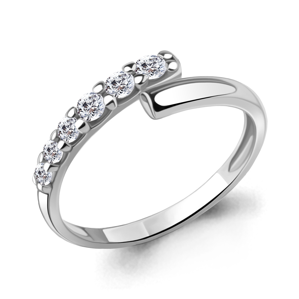 

Кольцо из серебра с фианитом р. 16,5 Aquamarine 67701А_925_р, 67701А_925_р