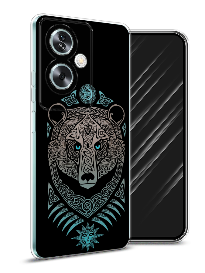 

Чехол Awog на Oppo A79 5G "Кельтский медведь", Черный;серый, 2515650-1