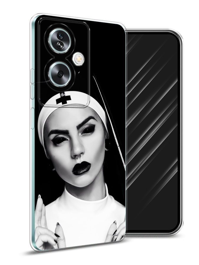 

Чехол Awog на Oppo A79 5G "Черная монашка", Серый;черный, 2515650-1
