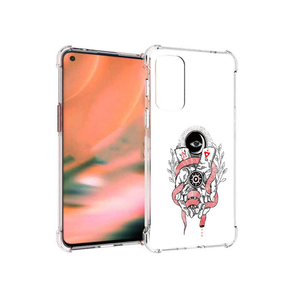 

Чехол MyPads Tocco для OnePlus Nord 2 5G абстрация связанные руки (PT161451.125.213), Прозрачный, Tocco