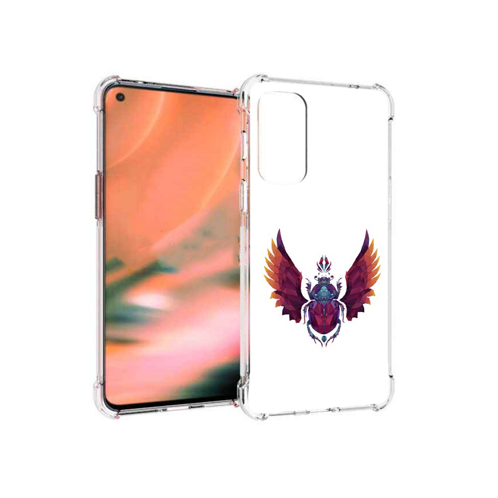 

Чехол MyPads Tocco для OnePlus Nord 2 5G алмазный скоробей (PT161451.125.219), Прозрачный, Tocco