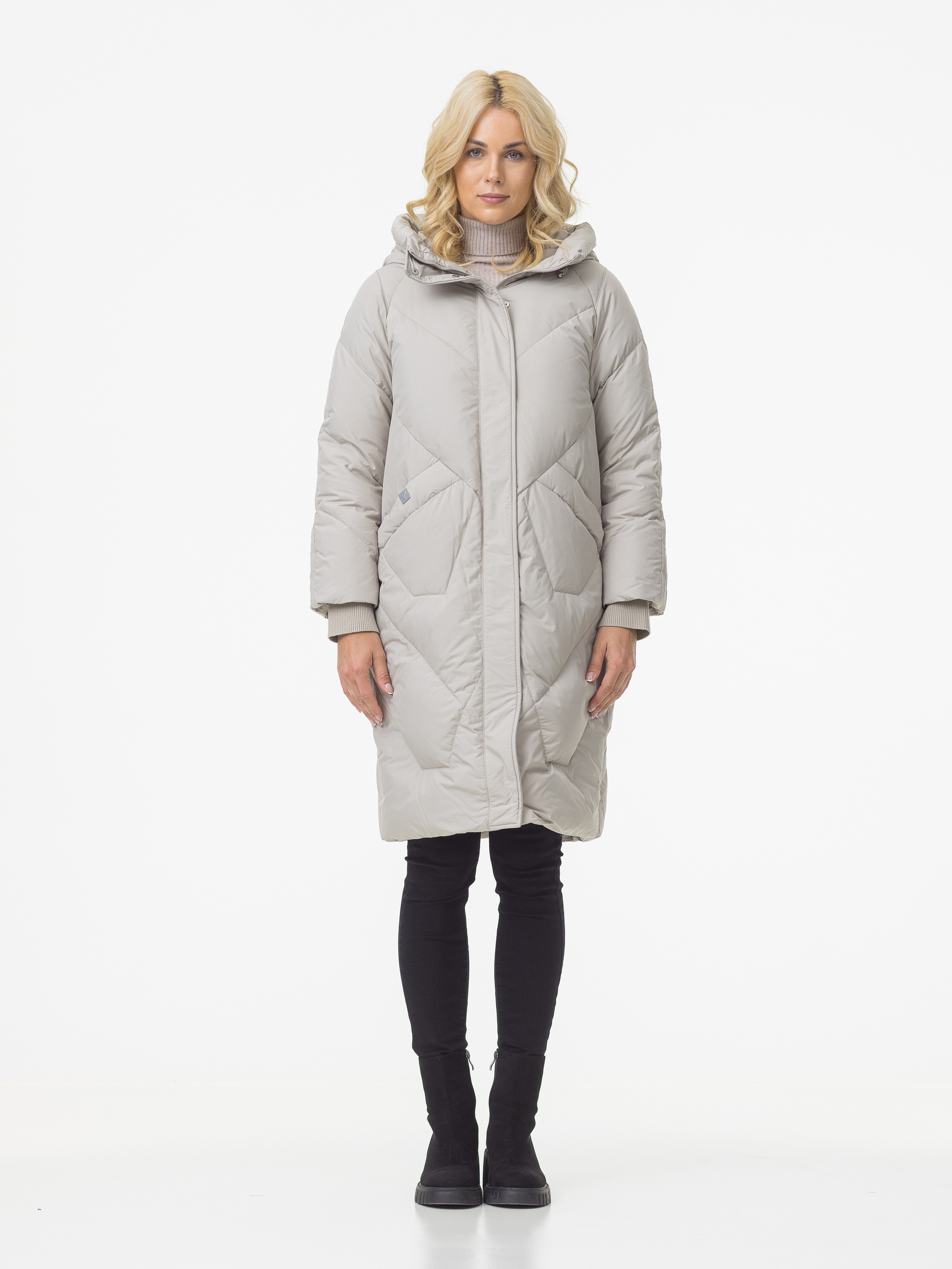 

Пуховик женский Avi CL-19209-310 серый 44 EU, CL-19209-310