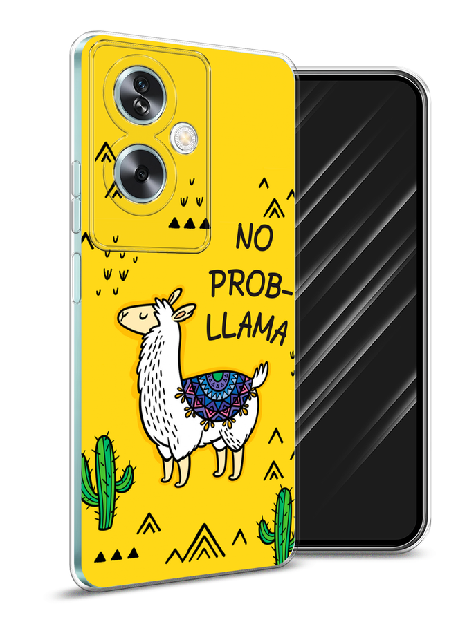 

Чехол Awog на Oppo A79 5G "No probLLama", Желтый;черный;синий, 2515650-1
