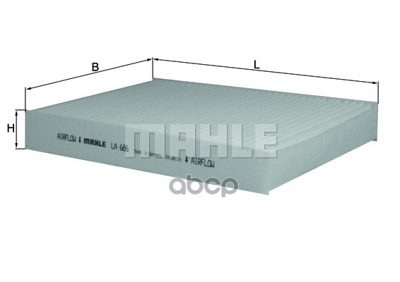 

Фильтр салонный MAHLE LA686, фильтр воздушный салона LA686 для OPEL VIVARO/RENAULT SCENIC 09-