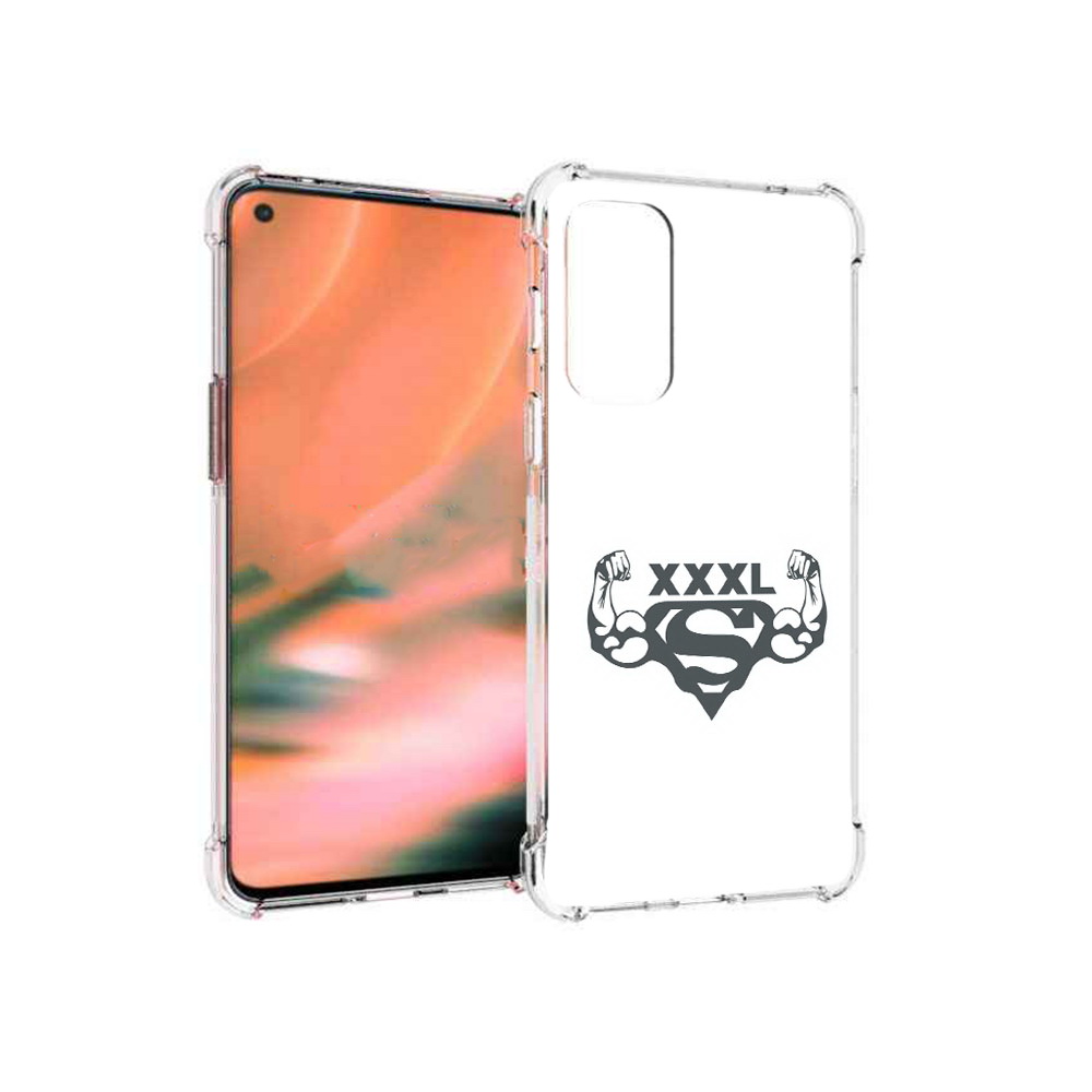 

Чехол MyPads Tocco для OnePlus Nord 2 5G бодибилдинг супермен (PT161451.125.237), Прозрачный, Tocco