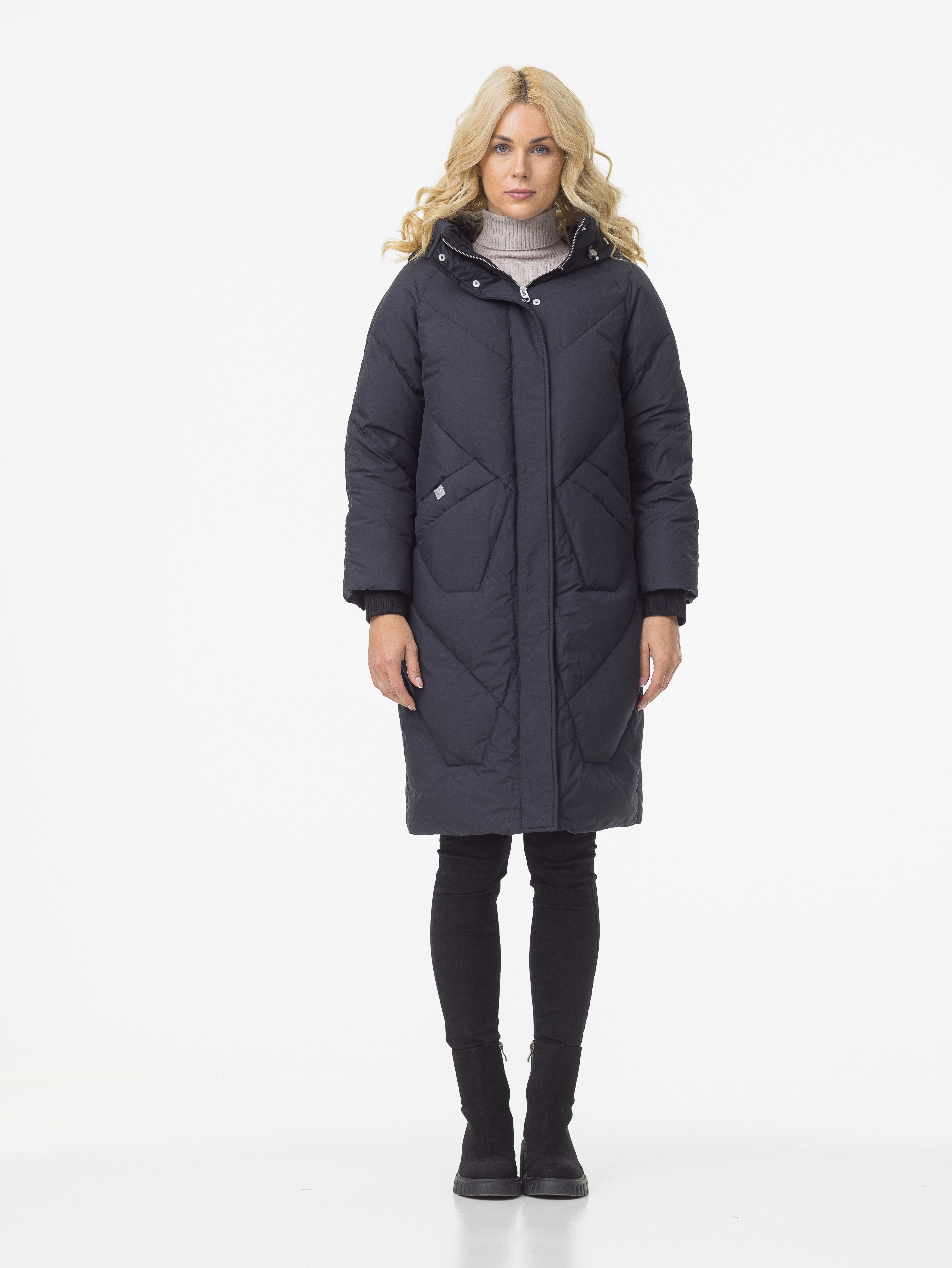 

Пуховик женский Avi CL-19209-310 черный 40 EU, CL-19209-310