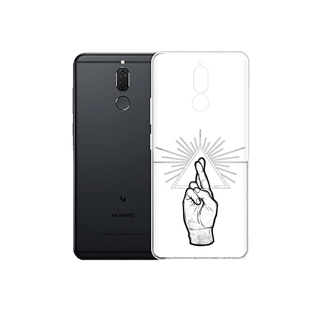 Чехол MyPads Tocco для Huawei Nova 2i черно белая рука (PT92543.64.681)