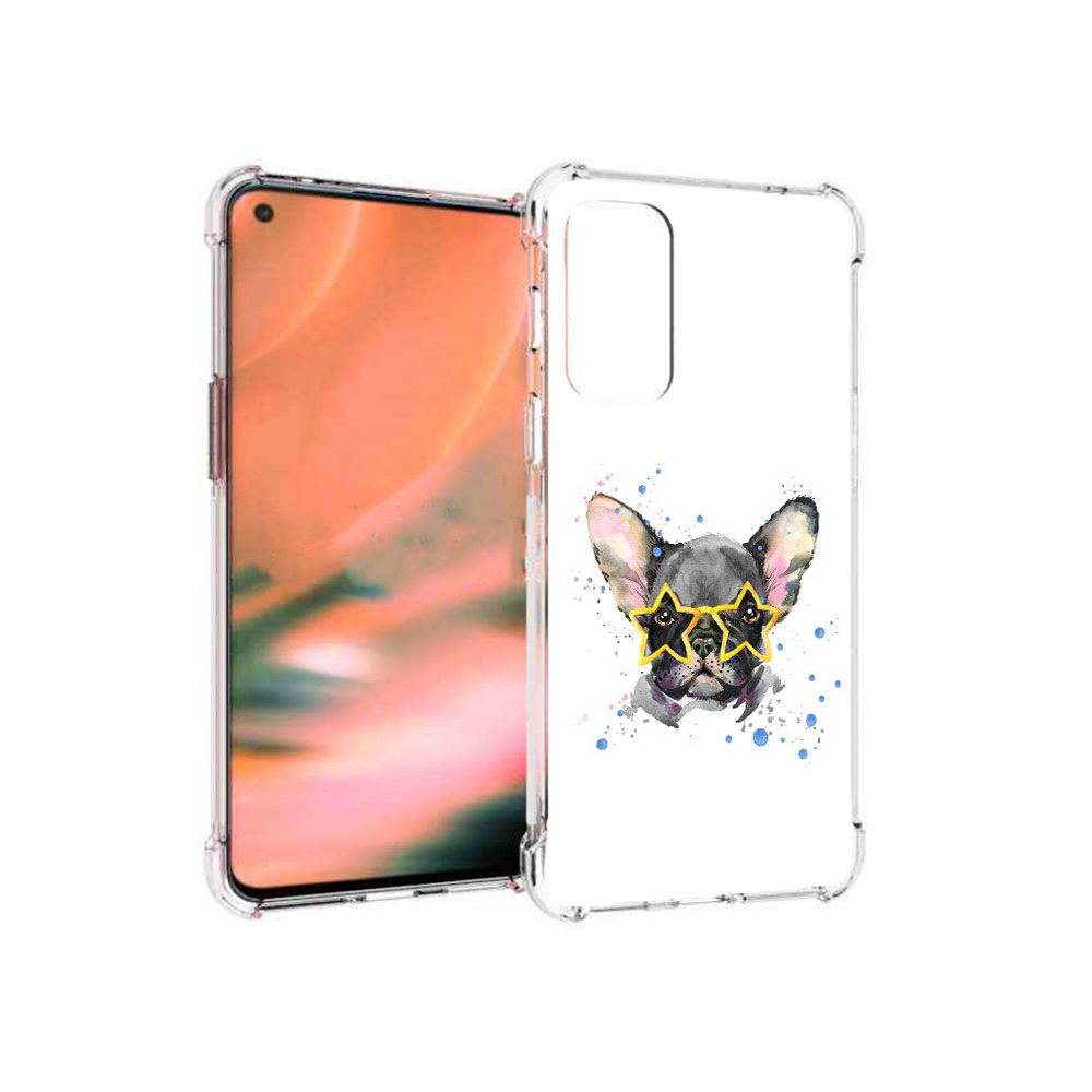 

Чехол MyPads Tocco для OnePlus Nord 2 5G буля в очках (PT161451.125.252), Прозрачный, Tocco