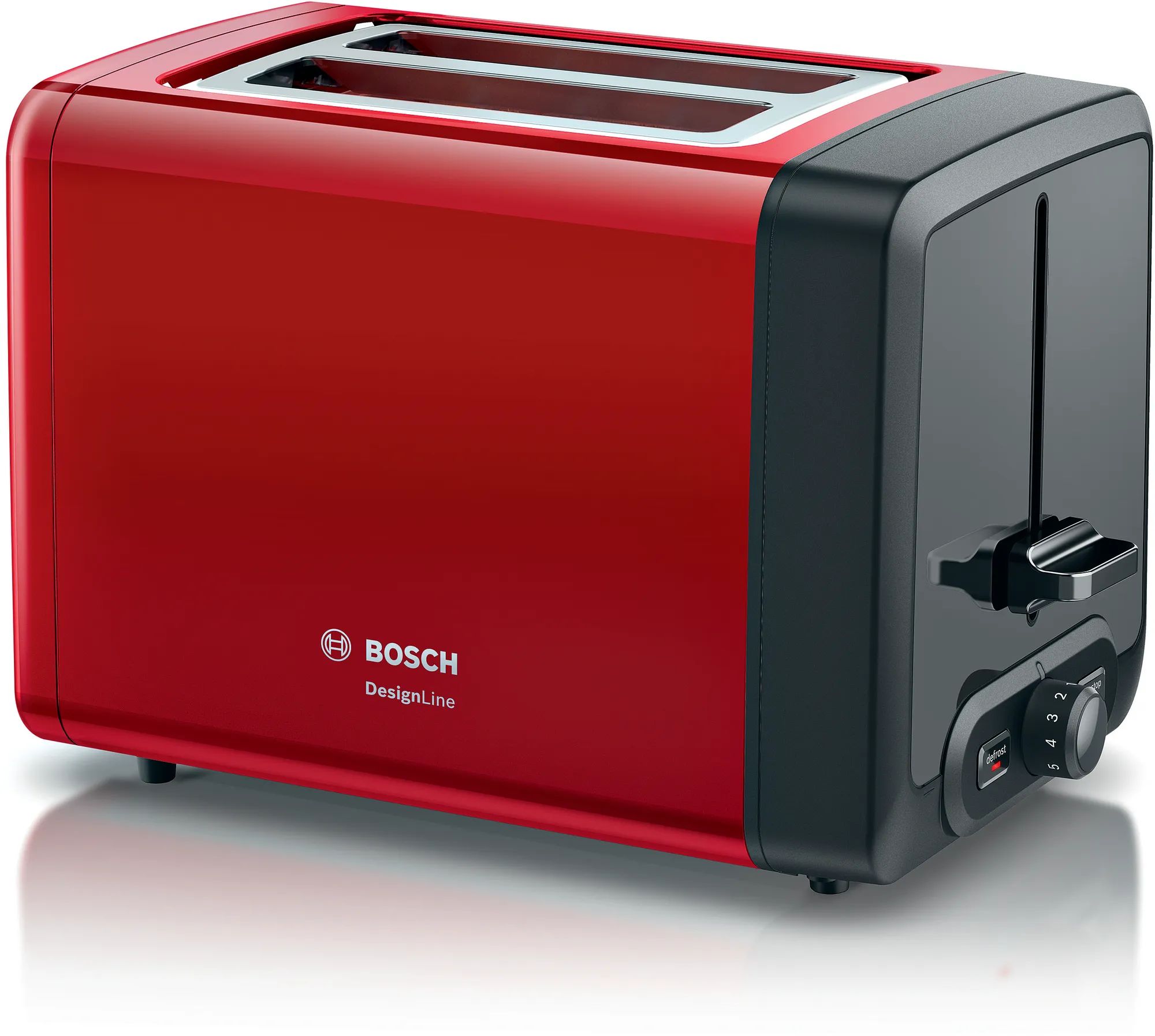 Тостер Bosch TAT4P424 красный тостер bugatti volo red plain красный