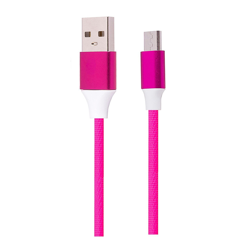 

Дата-кабель RORIM210 USB - micro USB 1 м, розовый