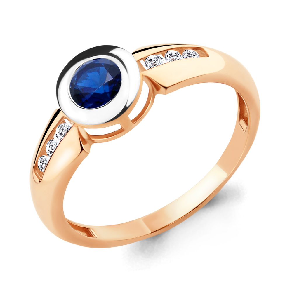 

Кольцо из серебра с сапфиром р. , Aquamarine 68013Н_925_з, 68013Н_925_з