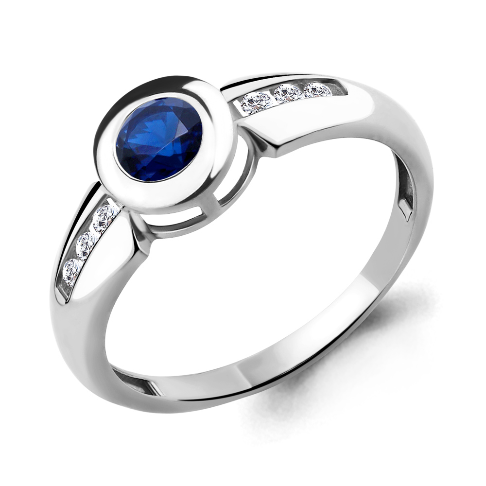 

Кольцо из серебра с сапфиром р. , Aquamarine 68013Н_925_р, 68013Н_925_р