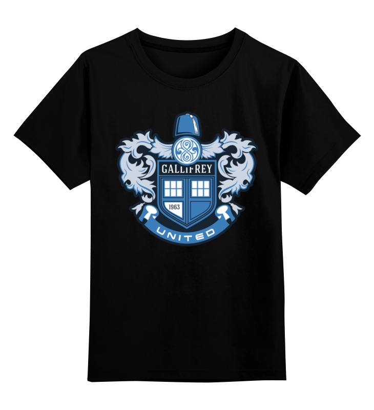 

Футболка детская Printio Gallifrey united цв. черный р. 140, Gallifrey united