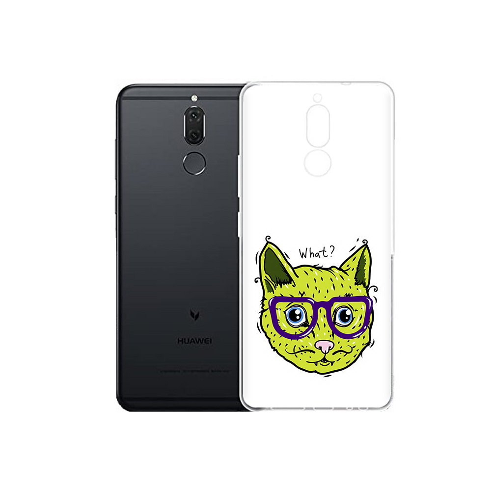 

Чехол MyPads Tocco для Huawei Nova 2i Зеленый кот (PT92543.64.86), Прозрачный, Tocco