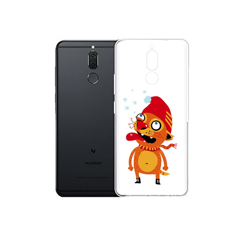 

Чехол MyPads Tocco для Huawei Nova 2i Зимний кот (PT92543.64.88), Прозрачный, Tocco