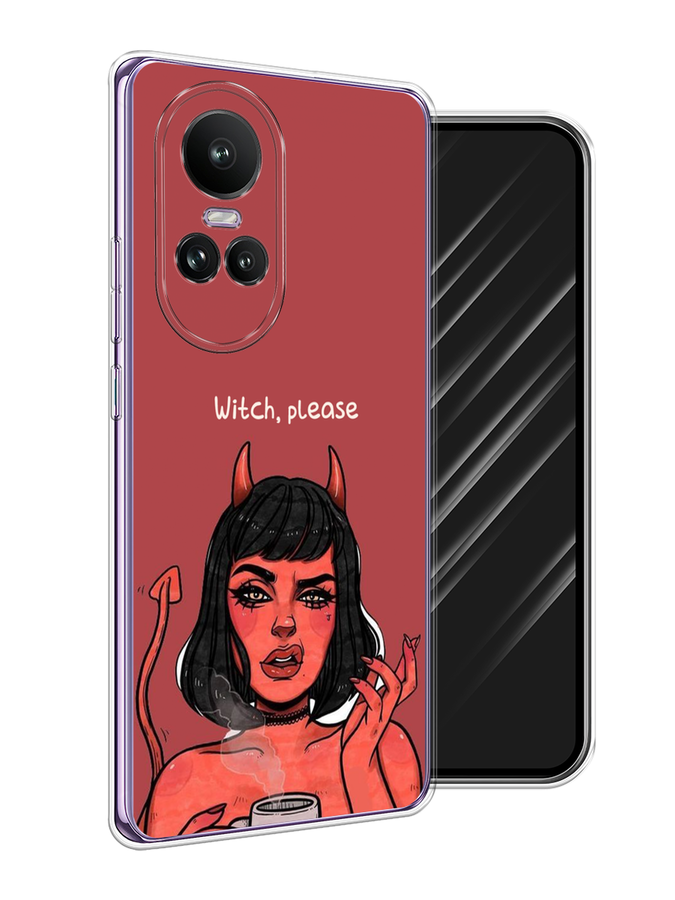 

Чехол Awog на Oppo Reno 10 Global "Evil Girl", Бордовый;черный, 2514850-1