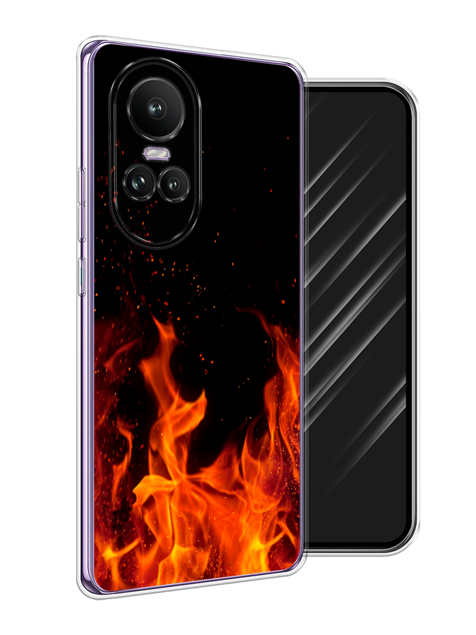 

Чехол Awog на Oppo Reno 10 Global "Все в огне", Оранжевый;черный, 2514850-1