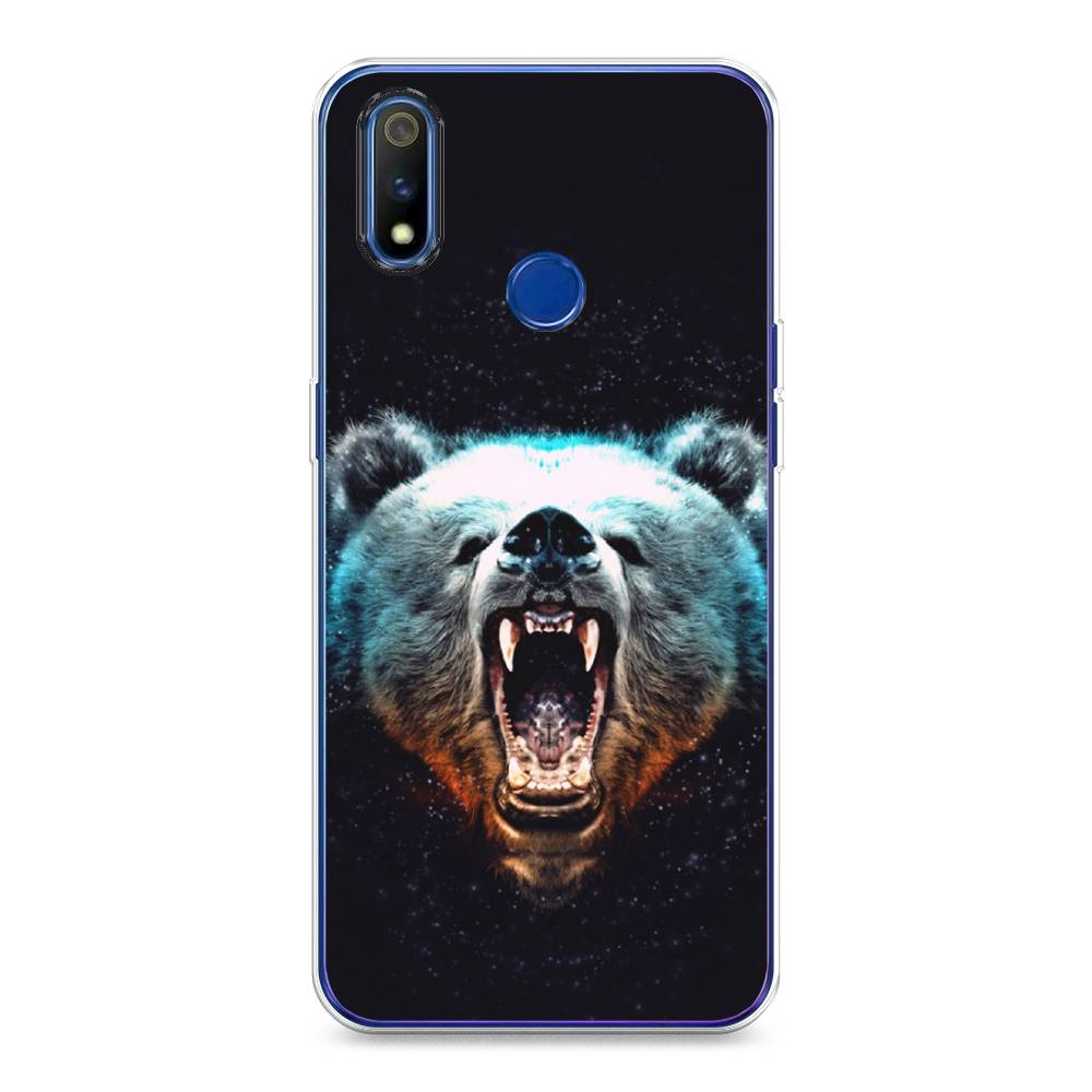 

Чехол Awog на Realme 3 Pro "Медведь", Разноцветный, 251250-2