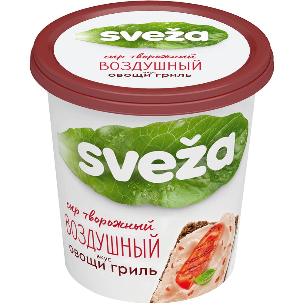 Сыр творожный Sveza Воздушный со вкусом Овощи гриль 60% 150 г