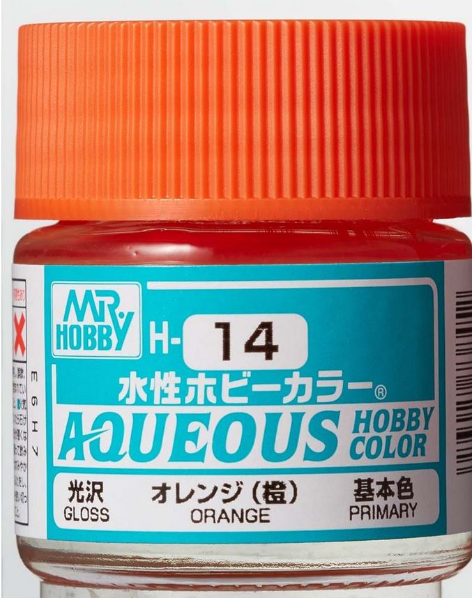 

Краска акриловая водоразбавляемая MR.HOBBY ORANGE, глянцевая, MH-H14, Оранжевый