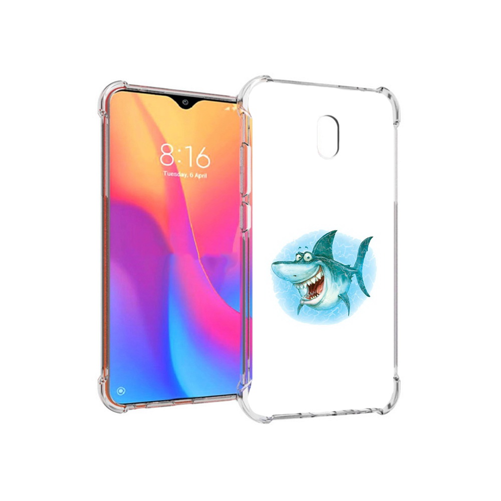 

Чехол MyPads Tocco для Xiaomi Redmi 8A веселая акула (PT138948.272.261), Прозрачный, Tocco