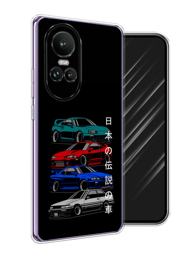 

Чехол Awog на Oppo Reno 10 Global "JDM Legend cars", Зеленый;красный;синий, 2514850-1