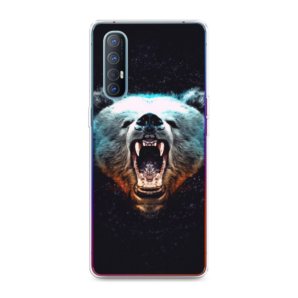 

Чехол Awog на Oppo Reno 3 Pro "Медведь", Разноцветный, 252550-2