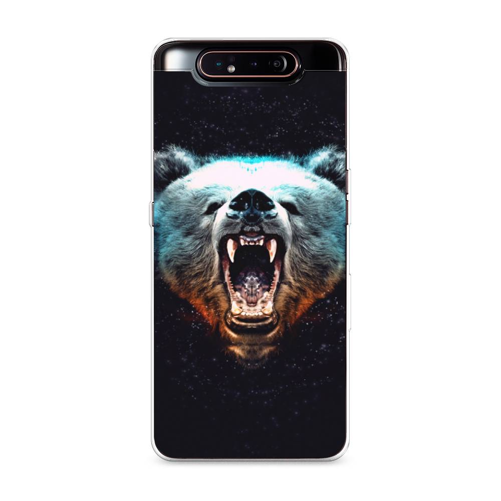 

Чехол Awog на Samsung Galaxy A80 "Медведь", Разноцветный, 28350-2