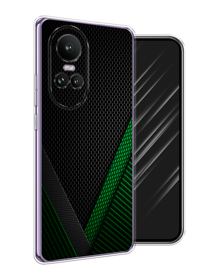 

Чехол Awog на Oppo Reno 10 Global "Зеленый карбон", Черный;зеленый, 2514850-1