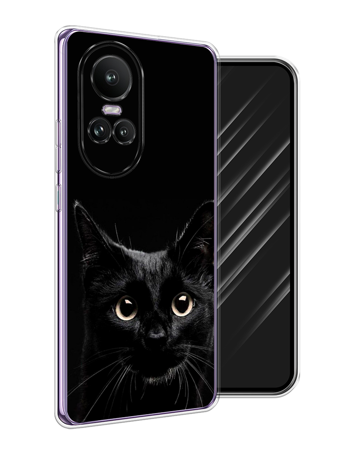 

Чехол Awog на Oppo Reno 10 Global "Добрый кот", Черный, 2514850-1