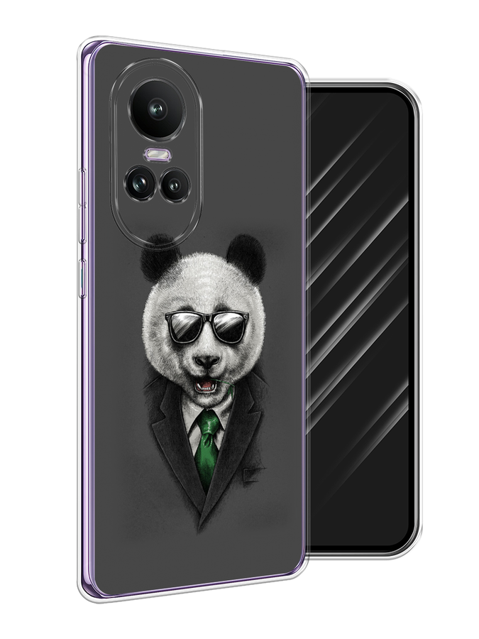 

Чехол Awog на Oppo Reno 10 Global "Деловая панда", Серый;зеленый, 2514850-1