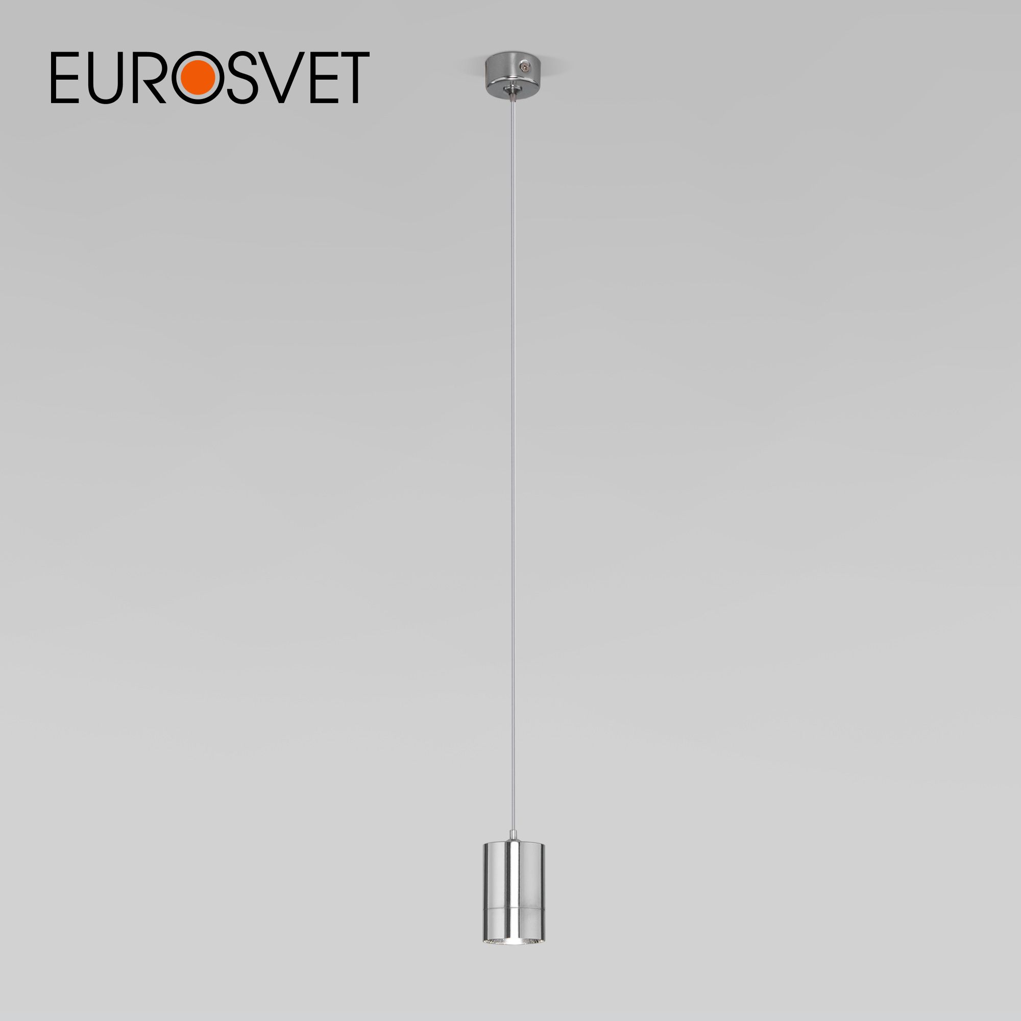 Подвесной светодиодный светильник Eurosvet Piccolo 50248/1 LED хром 5 Вт 4200 К