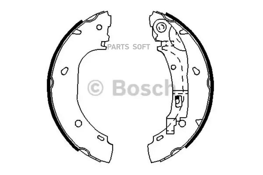 

Комплект тормозных колодок BOSCH 0986487701