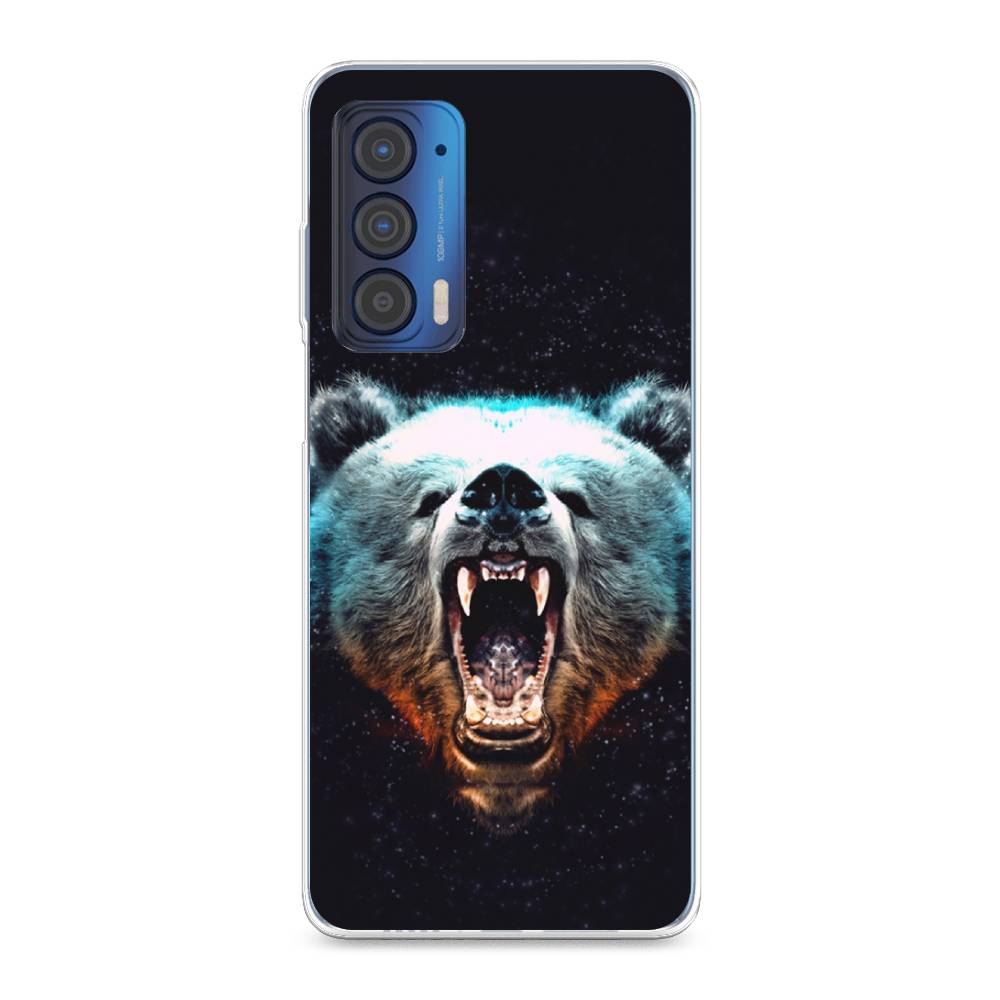 

Чехол Awog на Motorola Edge (2021) "Медведь", Разноцветный, 242950-2