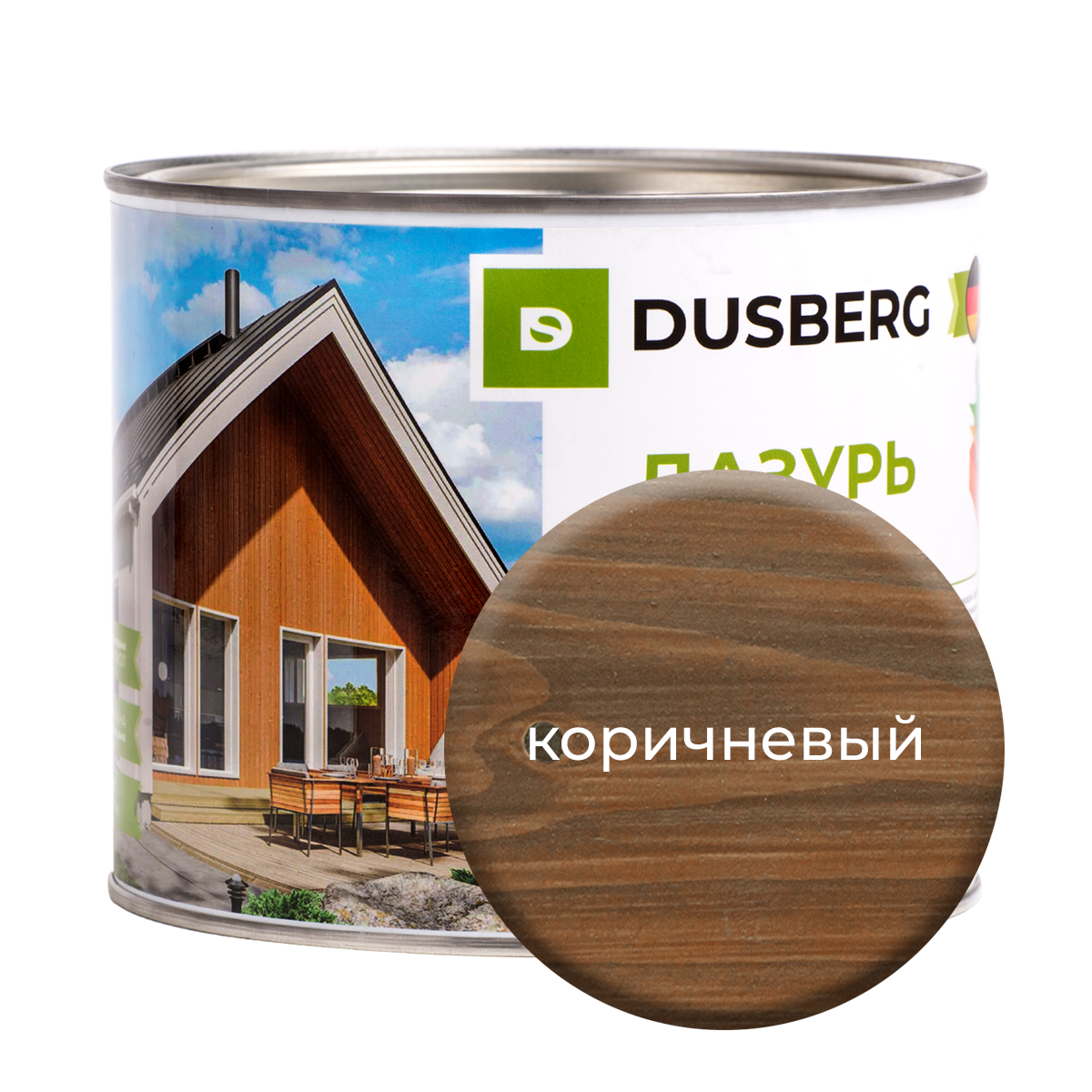 

Лазурь Dusberg для дерева 2 л Коричневый, 3110