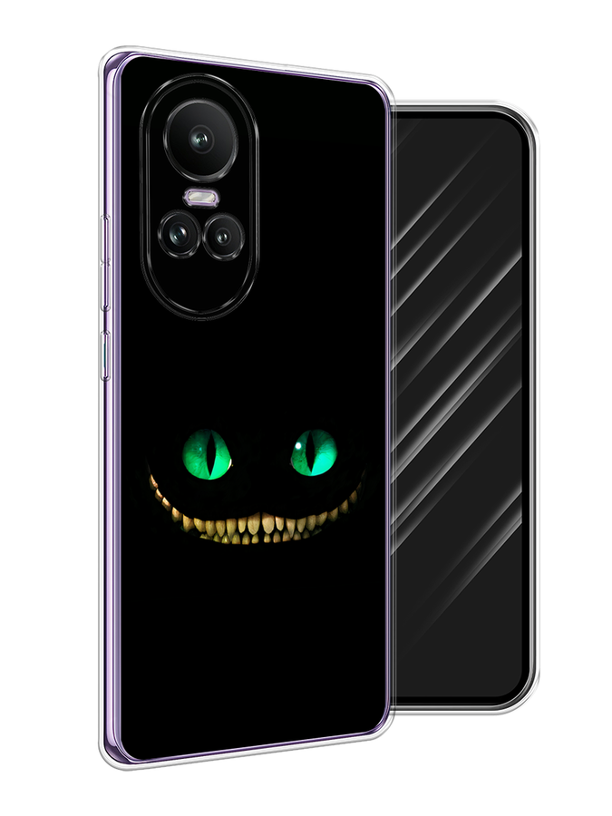

Чехол Awog на Oppo Reno 10 Global "Зеленоглазый чеширский кот", Черный, 2514850-1