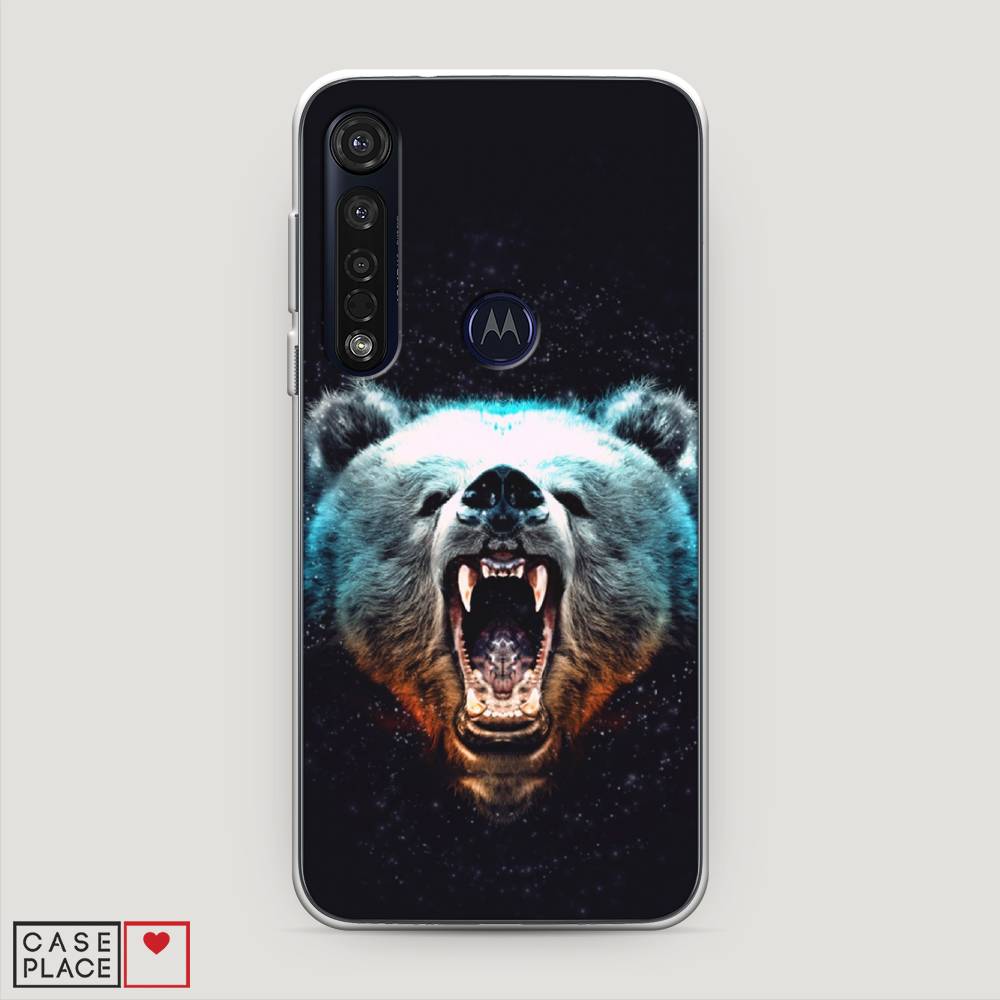 

Чехол Awog на Motorola Moto G8 Plus "Медведь", Разноцветный, 241450-2