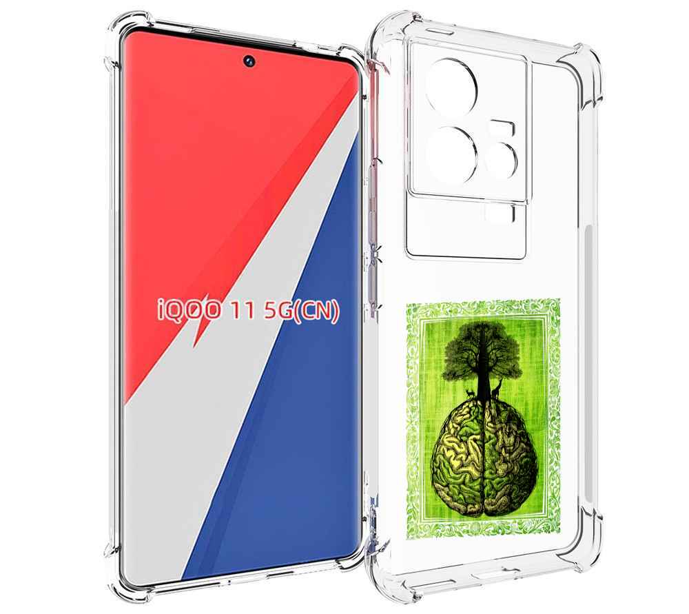 

Чехол MyPads абстракция здоровый мозг для Vivo iQOO 11, Прозрачный, Tocco