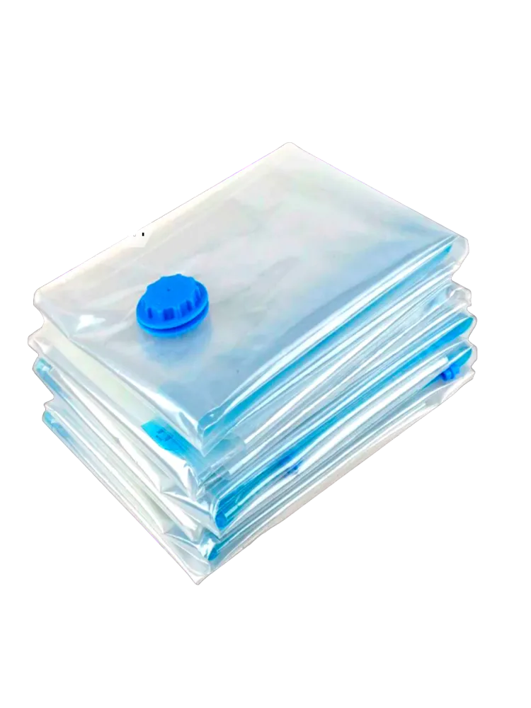 Вакуумные пакеты прозрачные 5 шт для одежды с клапаном, размер 50х60 - 3 шт. 50х70 - 1 шт.