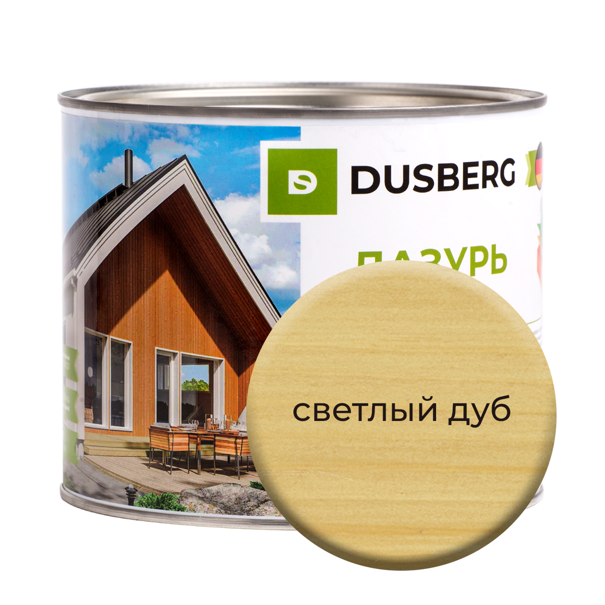 

Лазурь Dusberg для дерева 2 л Светлый дуб, Золотистый, 3110