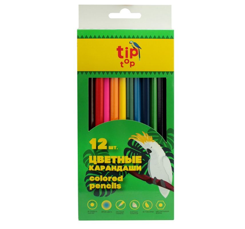 

Карандаши цветные Tip Top шестигранные 12 цв