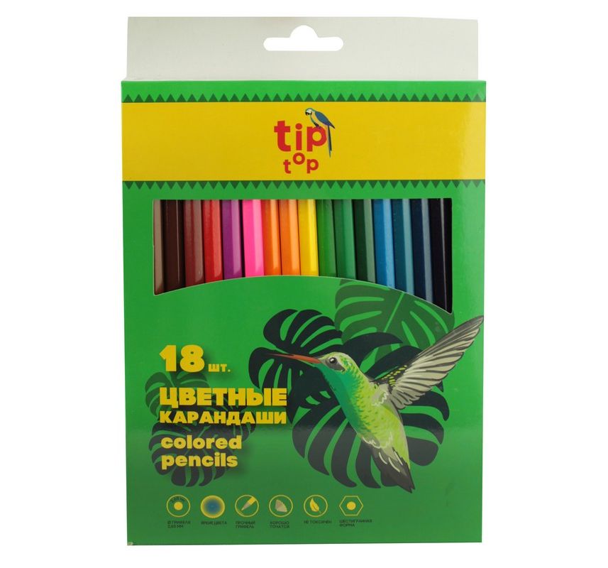 

Карандаши цветные Tip Top шестигранные 18 цв