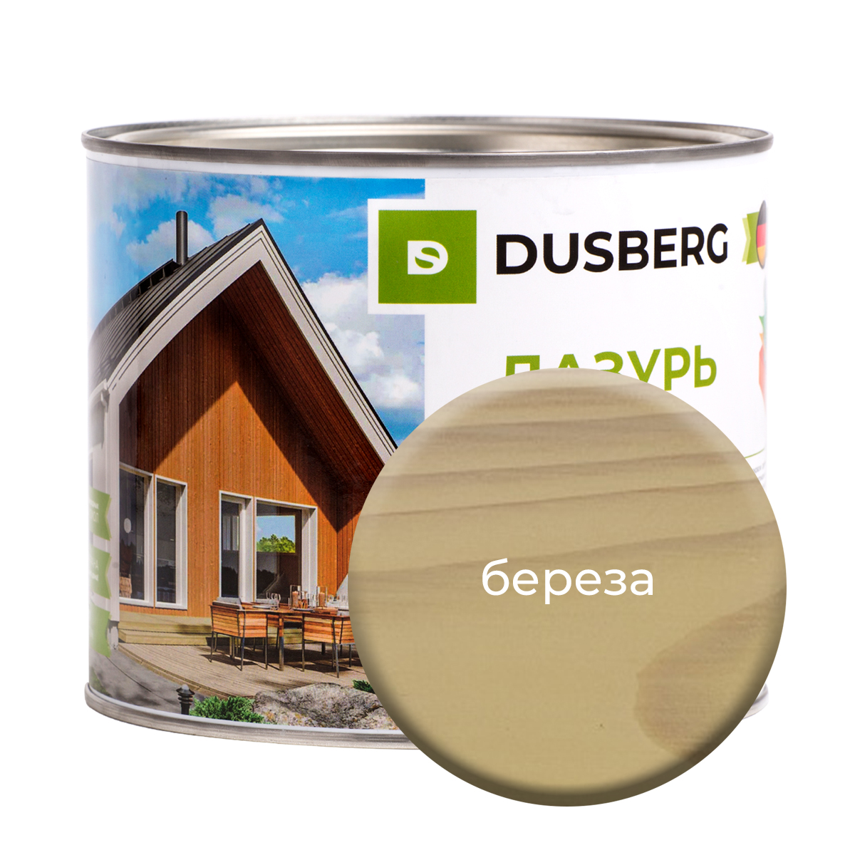 Лазурь Dusberg для дерева 2 л Береза