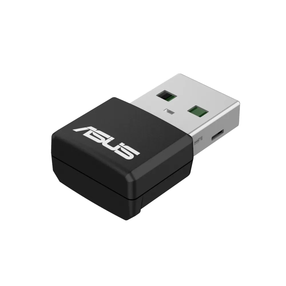 

ASUS USB-AX55 NANO // WI-FI 802.11ax/ac/a/g/n, 400 + 867 Mbps USB 3.0 Adapter + 2 antenna, Черный