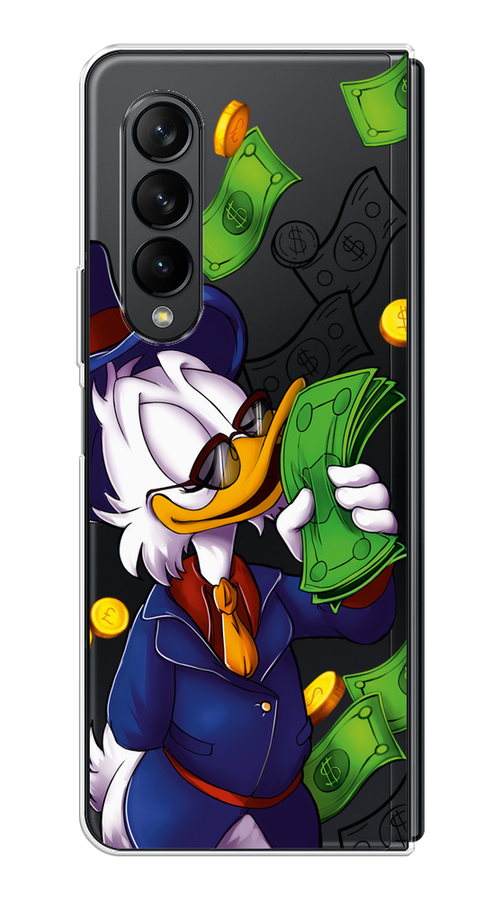 

Чехол на Samsung Galaxy Z Fold 3 "Scrooge McDuck with Money", Синий;зеленый;белый, 2103650-6