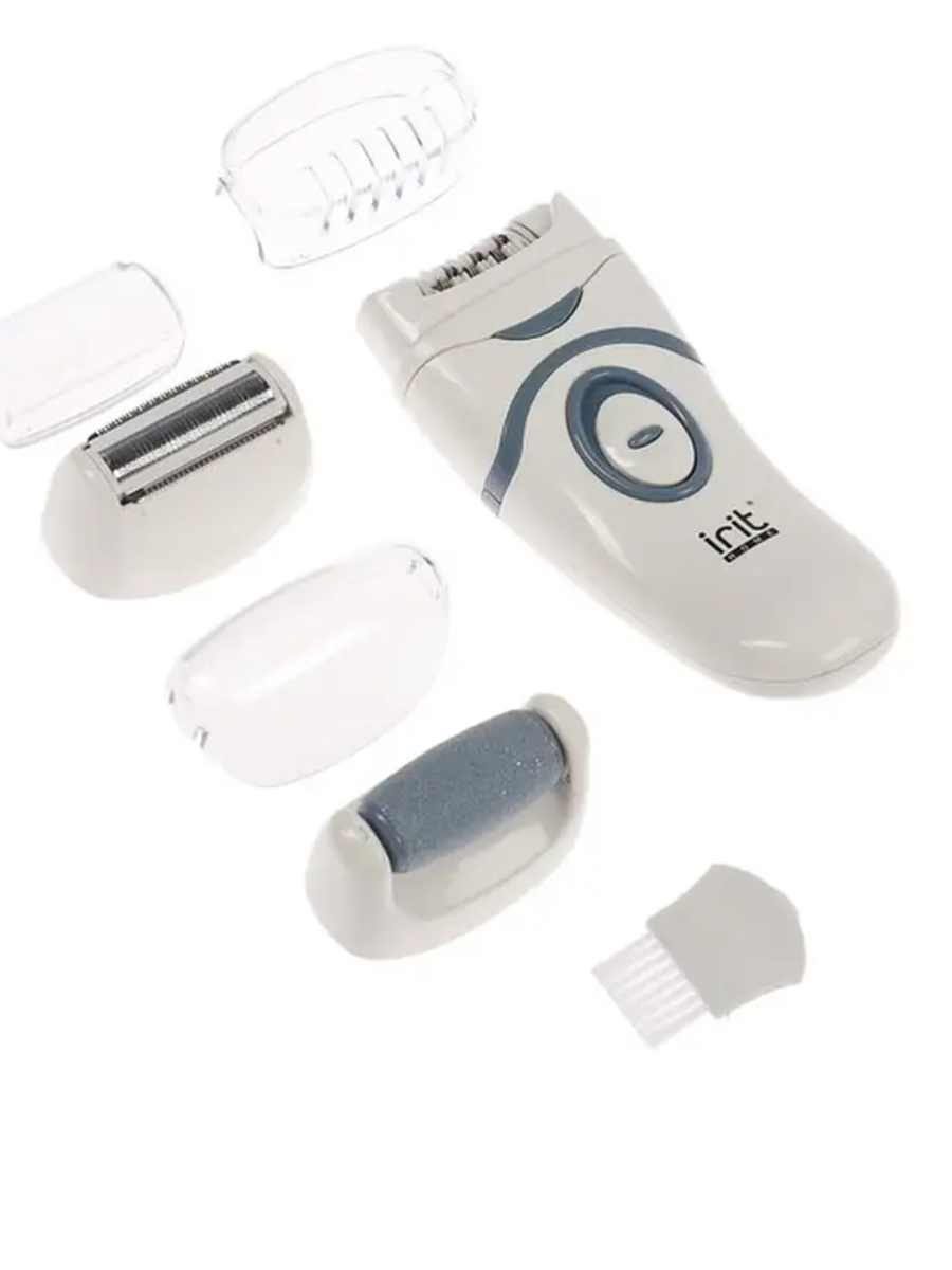 

Эпилятор Irit IR-3098, 3 Вт, 2 скорости, 3 насадки, 3ААА (не в комплекте), белый