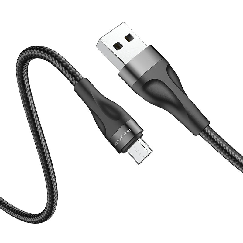 

Дата-кабель BOROFONE BX61 Source USB - micro USB 1 м, черный, BX61 Source